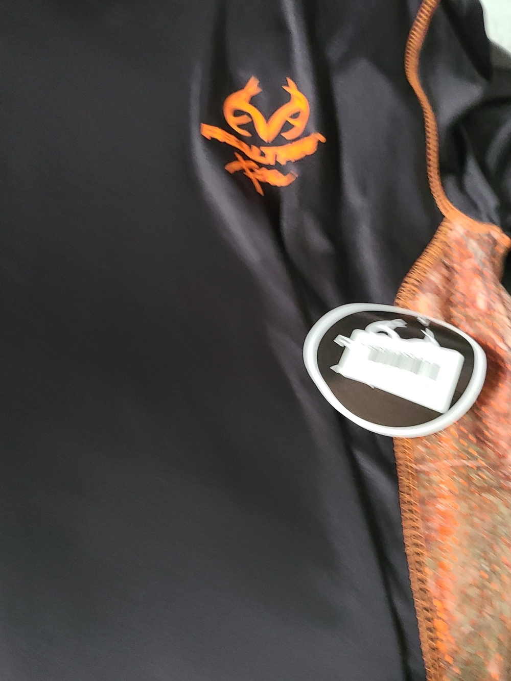 Realtree Black and Orange Performance Shirt - Men's XL
